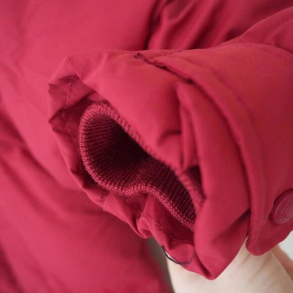 Eddie Bauer Jacket Women's M Red VTG 90s Goose Down Puffer - Picture 4 of 7